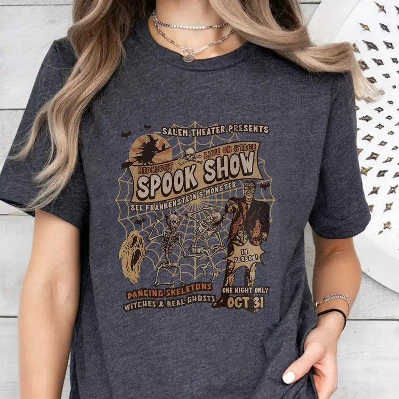 Halloween Shirt Monster Mash Tee Retro Halloween Crewneck Monster Shirt Frankensteins Shirt Spooky T-Shirt