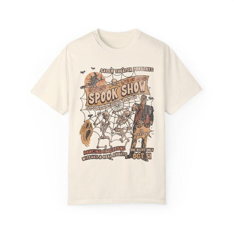 Halloween Shirt Monster Mash Tee Retro Halloween Monster Shirt crew neck plaid Crewneck Cotton