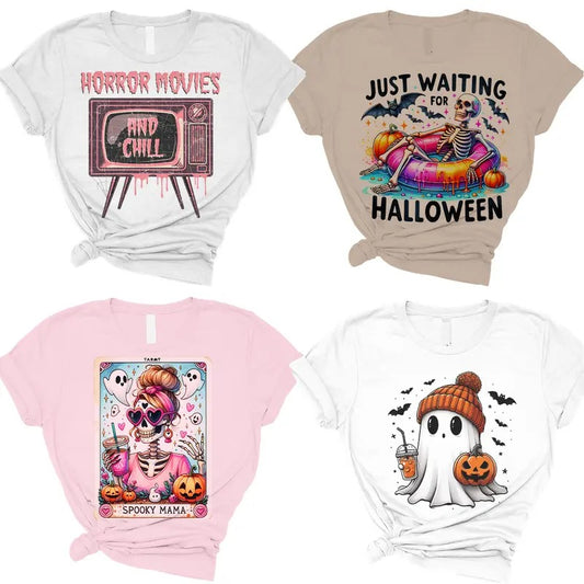 Halloween Shirts- Print is Sublimation, Unisex T-Shirt, Funny Tee, Funny Apparel, Gift Idea, Relaxed Fit, Casual Apparel, Cute Top, Great with Jeans, All Seasons, Fun Style, Comfortable Shirt