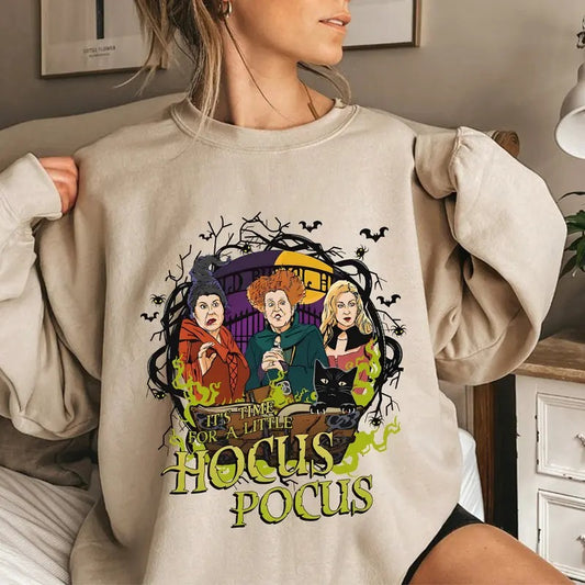 Halloween Sweatshirt, Sanderson Sisters Tee Shirt, Witch Sisters Vintage Style Halloween T-Shirt, Hocus Pocus Shirt