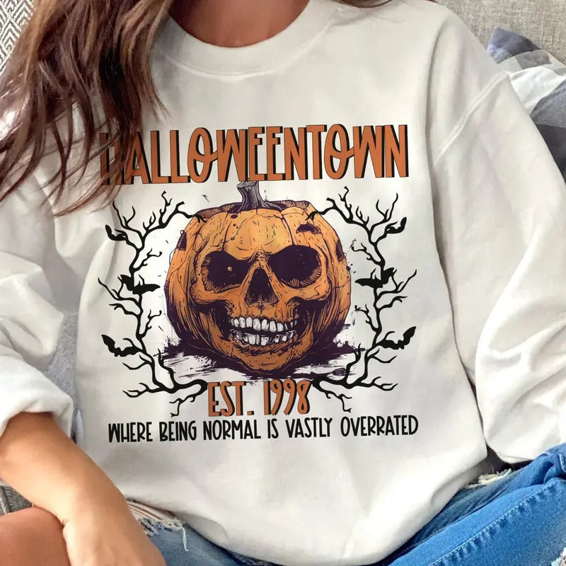 Halloween Town Sweatshirt Halloween Pumpkin Pullover Halloween Town Pumpkin Sweatshirt Halloween Sweatshirt Halloween Pumpkin Pullover