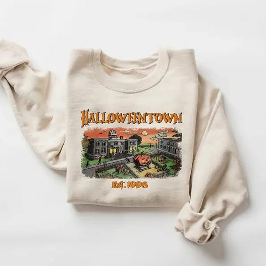 Halloweentown Est 1998 Sweatshirt, Halloweentown University, Retro Halloweentown Sweatshirt, Fall Sweatshirt, Vintage Halloween Sweatshirt