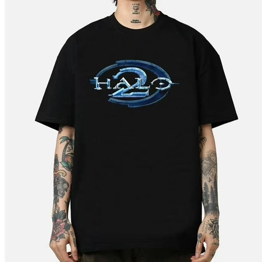 Halo 2 logo Vintage T-Shirt, unisex shirt, gift for game fans, gift for him for her, crewneck, gildan, video game shirt
