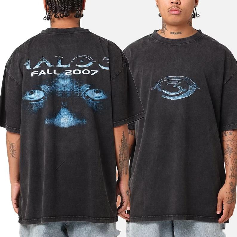Haloo Haloo 3 Vintage T-Shirt, graphic vintage tee, unisex tee, video game lovers, gift for fans, crewneck menswear streetwear