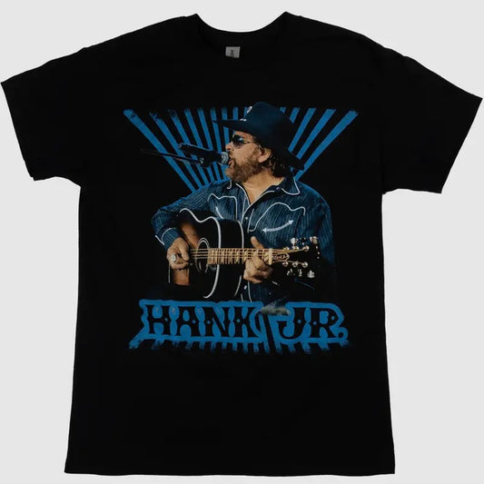 Hank W Picture Tee, Country Music Shirt Cotton Fabric
