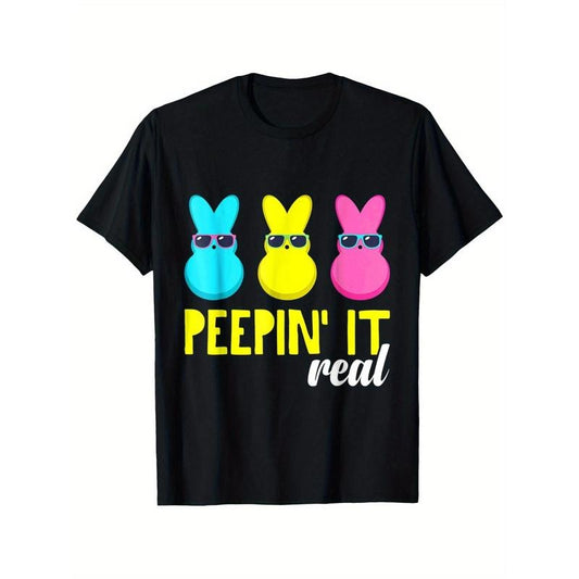 Happy Easter Bunny Egg Hunt Bunny Men Women Outfit T-Shirt, Unisex - Easter, Christmas Clearance, Valentine'S Day, Carnival, St Patrick'S Day Gifts for Parents, Friends, Family and Coworkers made in usa