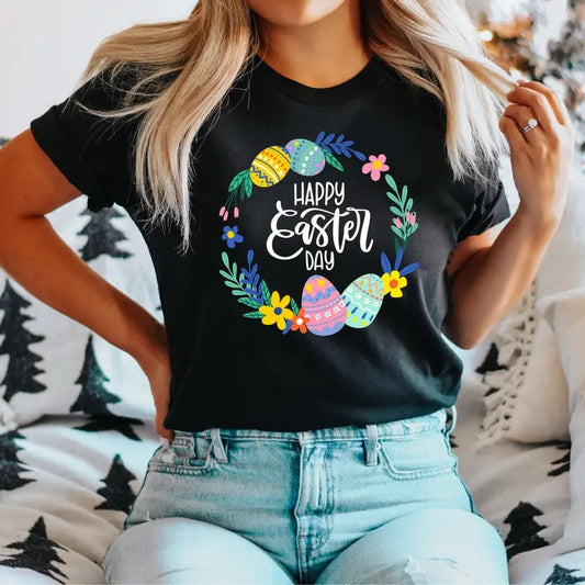 Happy Easter T-Shirt, Easter Unicorn Shirt, Happy Easter Egg Tee, Easter Bunny Tee, Easter Day Shirt, Women Easter Tee, Easter Family T-Shirt.