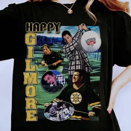 Happy Gilmore TShirt | Adam Sandler Shirt | Happy Gilmore Retro T-Shirt | Vintage Adam Sandler Shirt | Happy Gilmore Homage Tee
