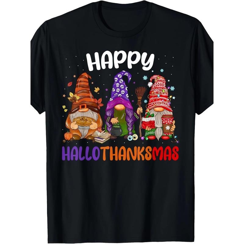 Happy Halloween, fun goblin Thanksgiving T-shirt Made in USA