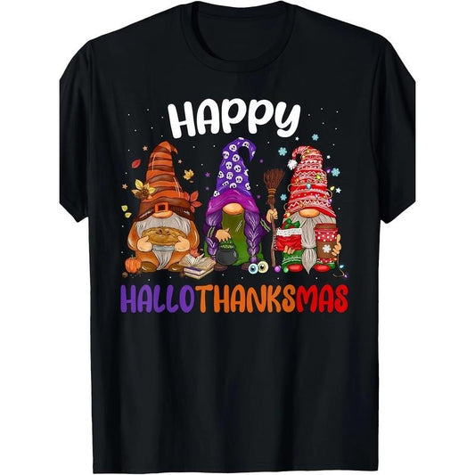 Happy Halloween, fun goblin Thanksgiving T-shirt Made in USA