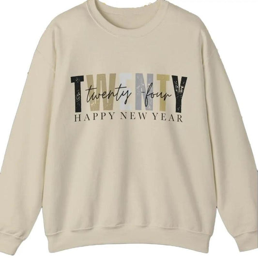 Happy New Year 2024 Sweatshirt - Style with our Unisex Crewneck for New Year's Eve Party!