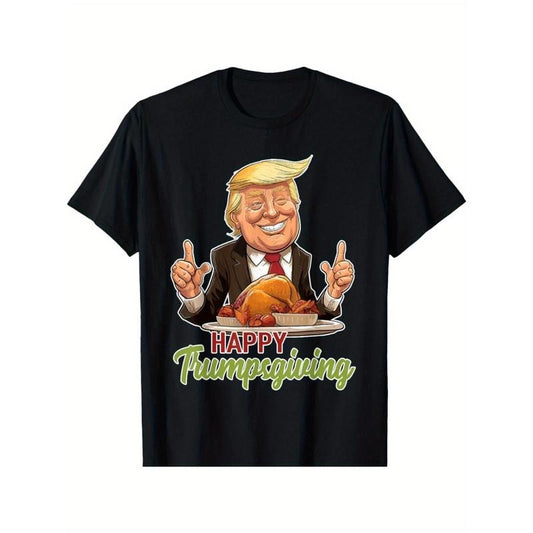 Happy Trumpsgiving - Donald Trump Dinner With Turkey T-Shirt made in usa