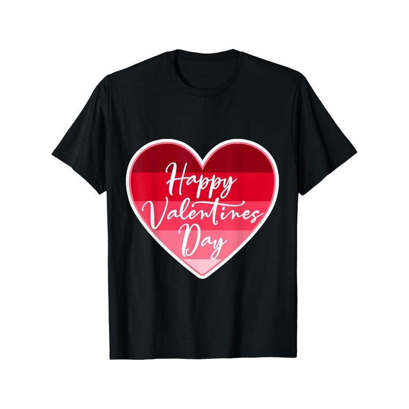 Happy Valentines Day Men'S T-Shirts, Funny Valentine'S Day Novelty Graphic Printed Tee, Short Sleeve Valentine'S Day Couple T-Shirt for Men Boyfriend Husband 100% Cotton made in usastyle{n002}2