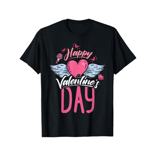 Happy Valentines Day Men'S T-Shirts, Funny Valentine'S Day Novelty Graphic Printed Tee, Short Sleeve Valentine'S Day Couple T-Shirt for Men Boyfriend Husband 100% Cotton made in usastyle{n002}3