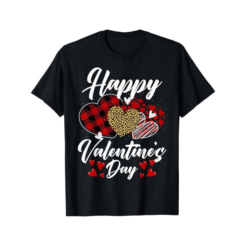 Happy Valentines Day Men T-Shirts, Funny Valentine'S Day Novelty Graphic Printed Tee, Short Sleeve Valentine'S Day Couple T-Shirt for Men Boyfriend Husband 100% Cotton made in usa