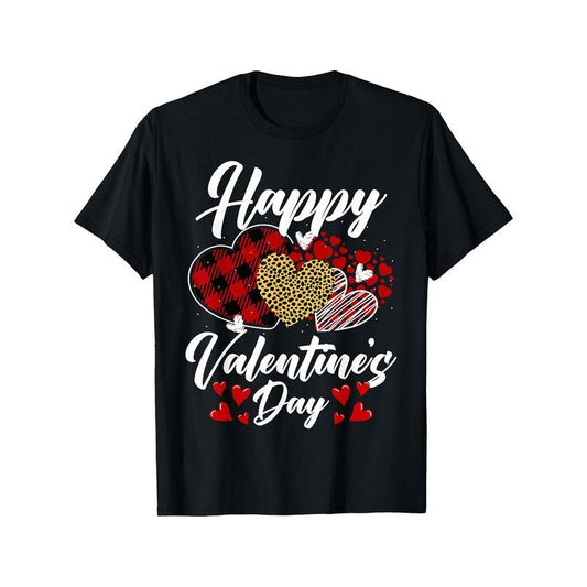 Happy Valentines Day Men T-Shirts, Funny Valentine'S Day Novelty Graphic Printed Tee, Short Sleeve Valentine'S Day Couple T-Shirt for Men Boyfriend Husband 100% Cotton made in usa