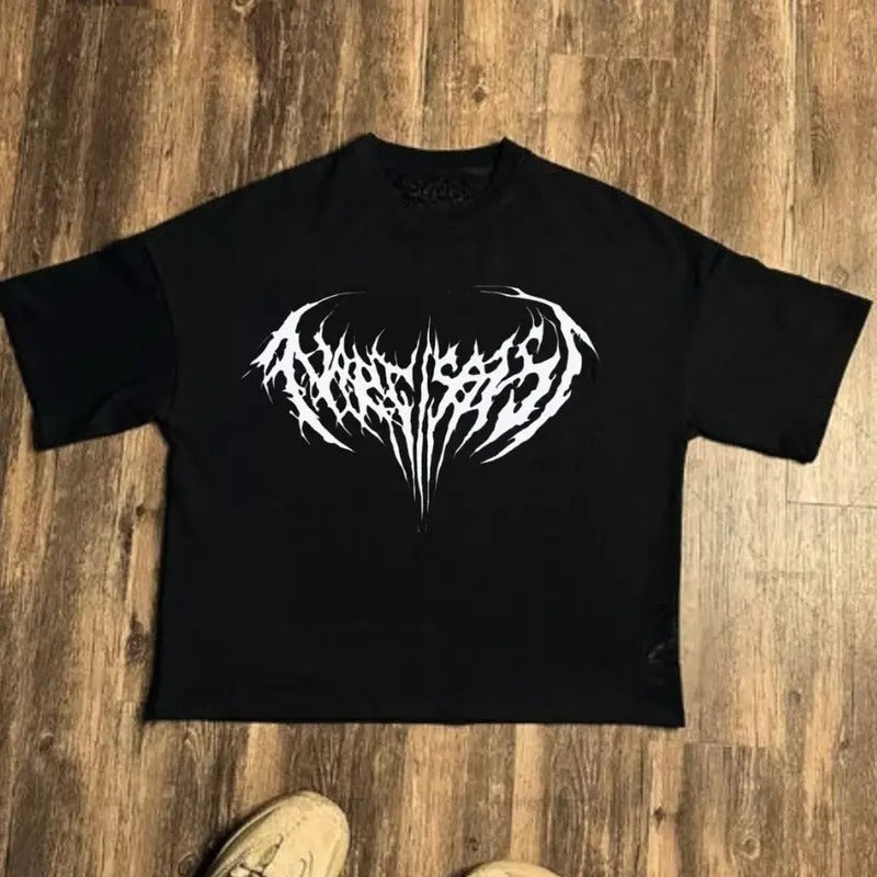 HarajaJuku Y2K StreetWear Gothic T Shirt - , Retro Shirt , Skull Shirt , Y2K Gift For Her,Him- graphic tee Menswear Top Tshirt graphic tees