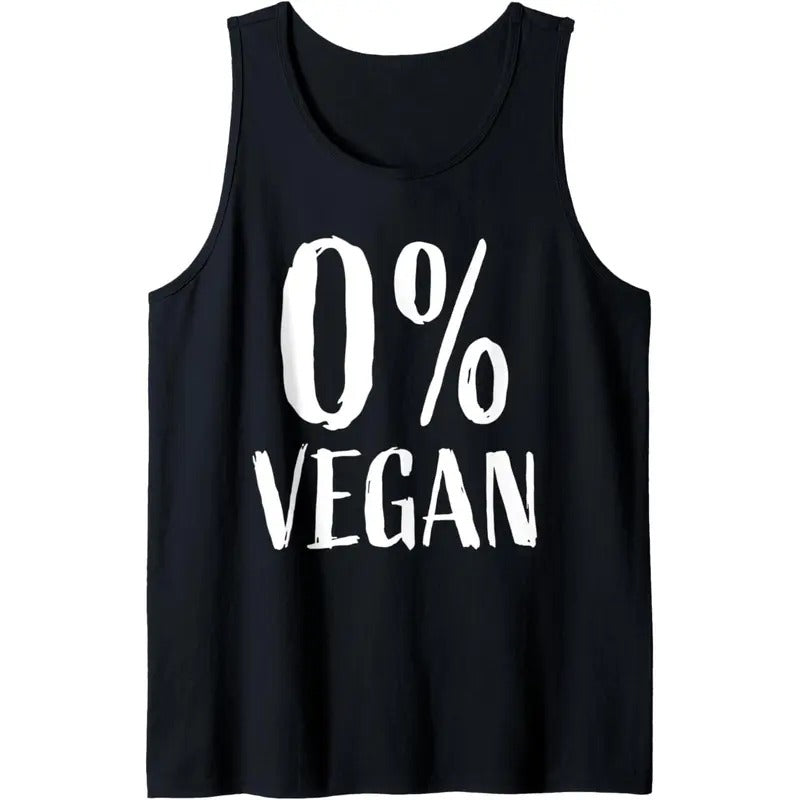 Hardcore Carnivore | 0% Vegan | Keto | Funny Meat Eater Diet Tank Top MADE IN USA