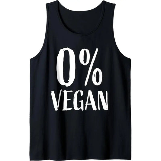 Hardcore Carnivore | 0% Vegan | Keto | Funny Meat Eater Diet Tank Top MADE IN USA