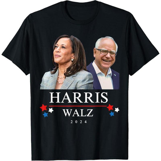Harris Walz 2024 President Election Kamala Harris Tim Waltz T-Shirt made in usa