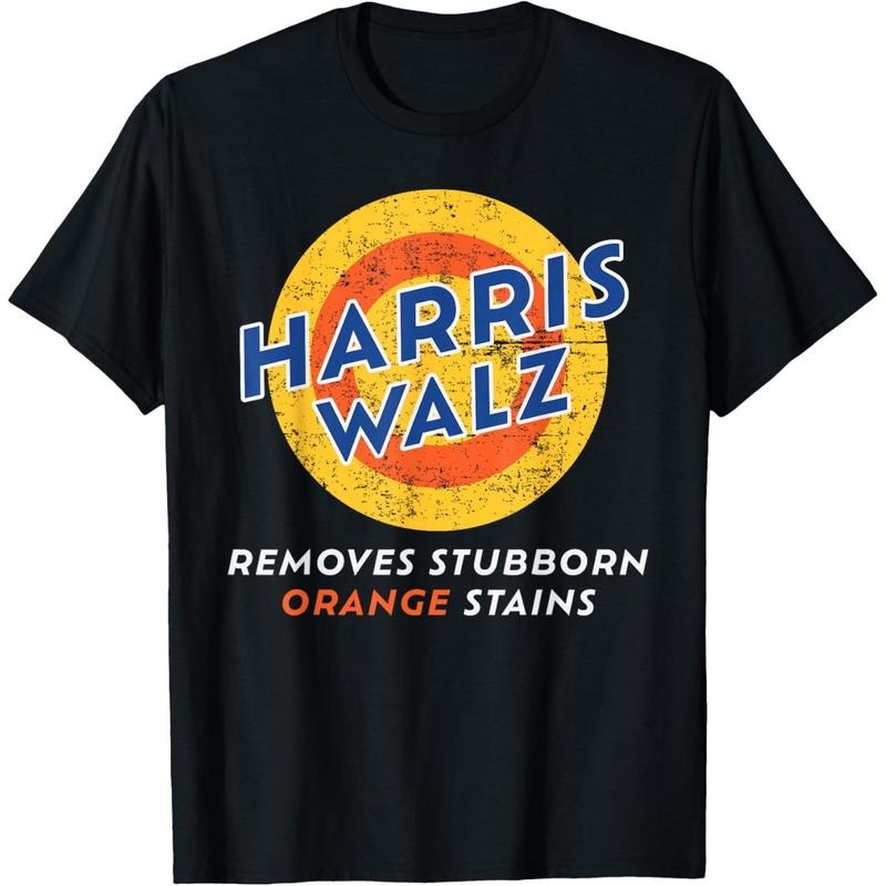 Harris Walz 2024 Waltz Removes Stubborn Orange Stains Funny T-Shirt made in usa
