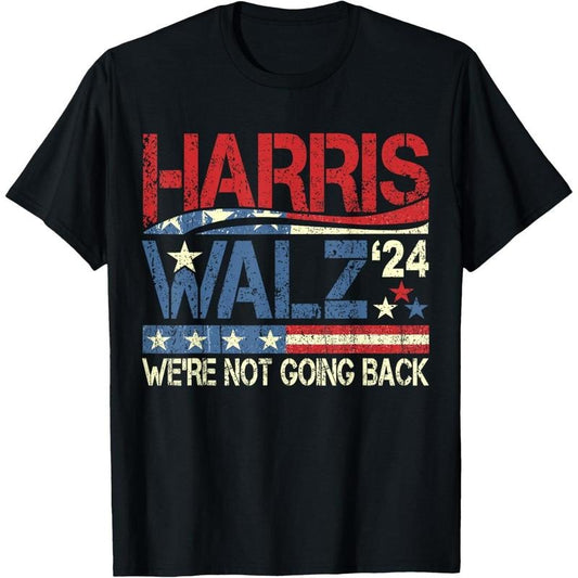 Harris Walz We're Not Going Back T-Shirt black - M