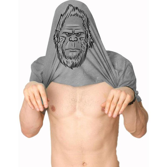 Has Anyone Seen A Yeti Funny Flip T Shirt Cool Bigfoot Cool Vintage Graphic Tee Mens Funny T Shirts Cool Tees Soft Stylish Casual Light Grey