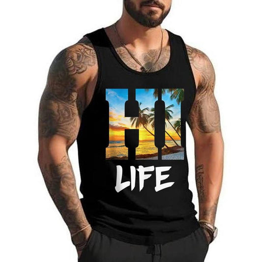 Hawaii Hawaiian Beach Aloha Summer Vacation Gifts Souvenir Unisex Tank Top, Cotton, Size S-3XL