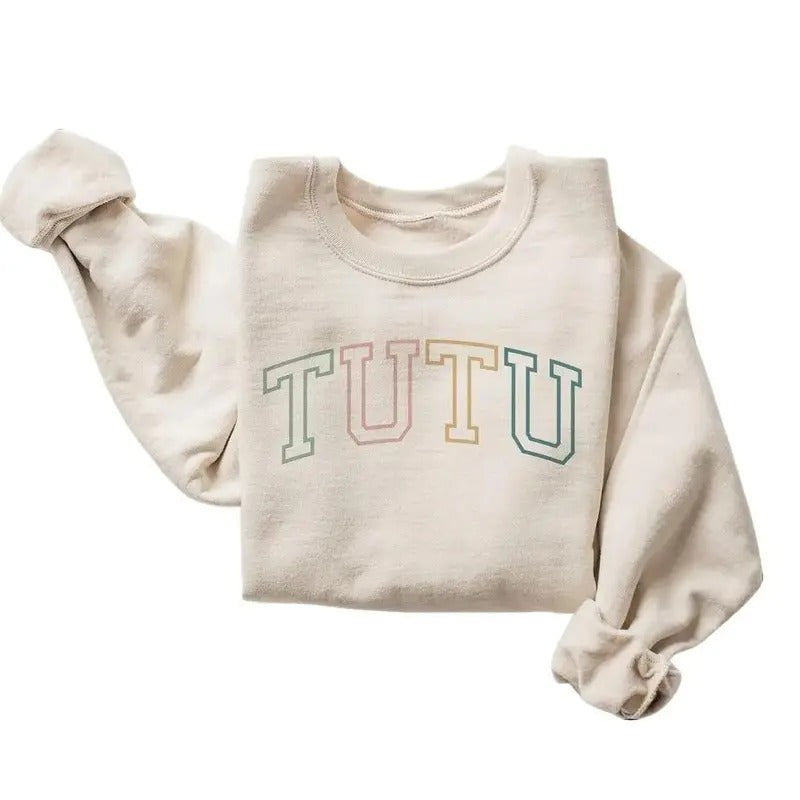Hawaiian Grandma Sweatshirt - Tutu Outline - Gift For Grandma - New Tutu Shirt Mothers Day Gift Unisex