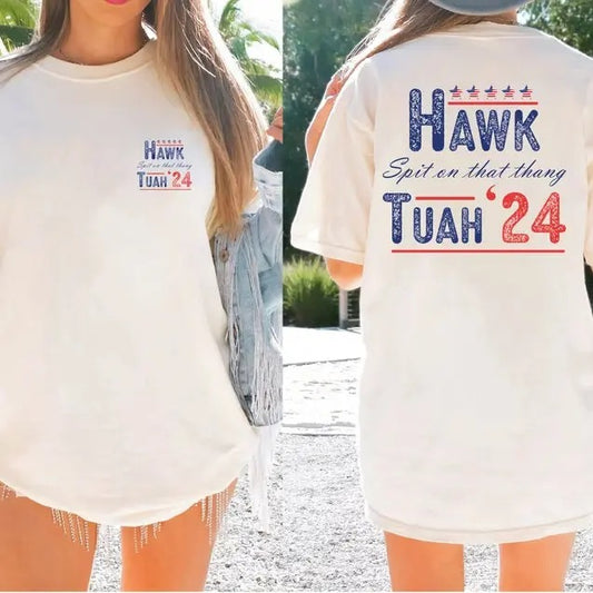 Hawk Tuah 24 Shirt, Spit On That Thing Girl Shirt , Funny Trendy Tshirt, Viral Tshirt, Funny Meme Girl Tee