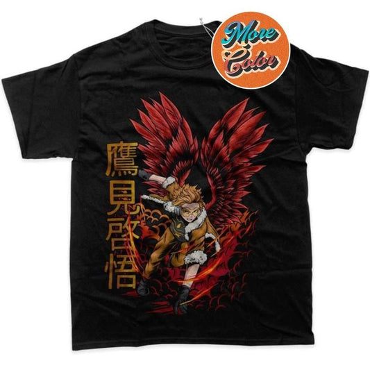 Hawks My Hero Academia Anime Vintage Shirts, Cotton Unisex T-Shirt, Crew Neck, Size S- 3XL, Menswear Top, Womenswear Top Underwear Streetwear