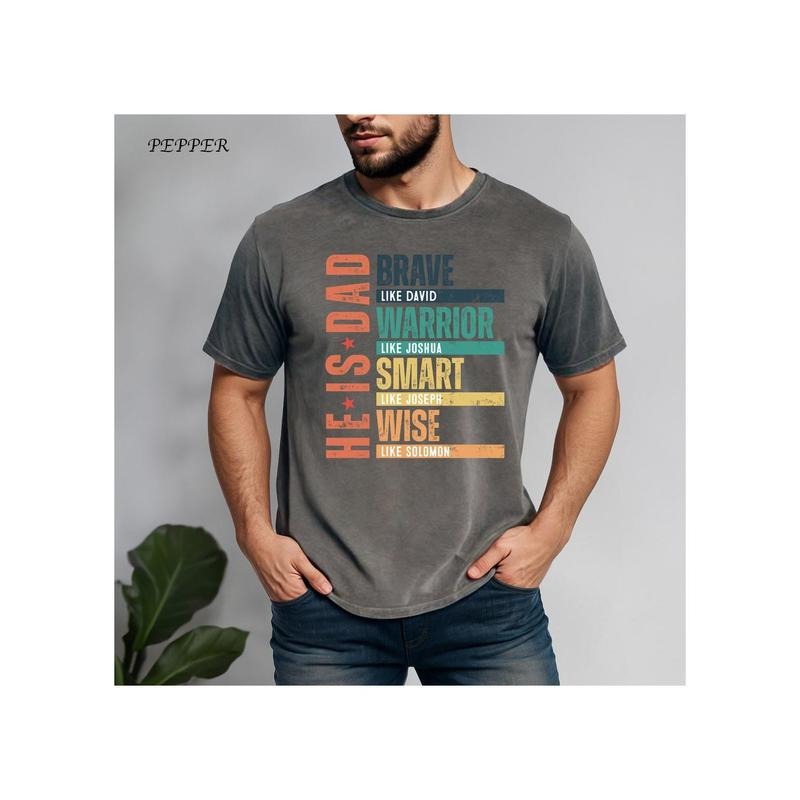He Is Dad Shirt, He Is Brave Warrior Smart Wise Shirt, Father's Day Shirt, Father's Day Gift, Funny Father's Day Shirt, Shirt For Dad