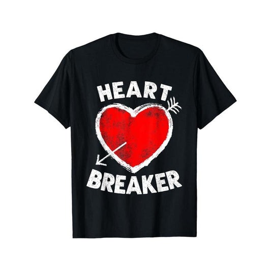 Heart Breaker Men T-Shirts, Funny Valentine'S Day Novelty Graphic Printed Tee, Short Sleeve Valentine'S Day Couple T-Shirt for Men Boyfriend Husband 100% Cotton made in usastyle{n002}3