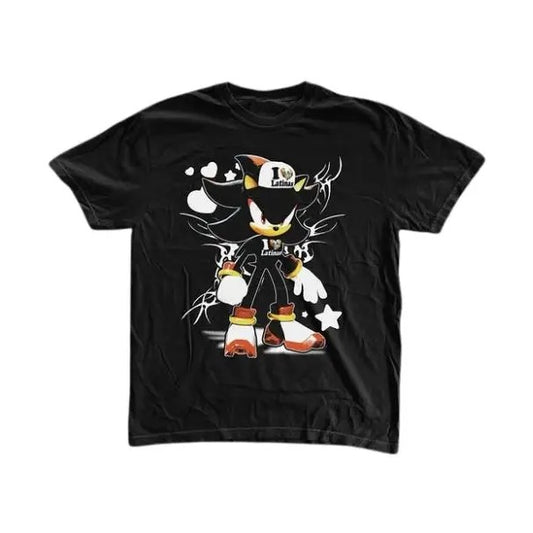 Hedgehog Meme T-Shirt, Funny Shirt, Unisex Graphic Tees Gothic Grunge Y2k Affliction Clothes Men Women Streetwear