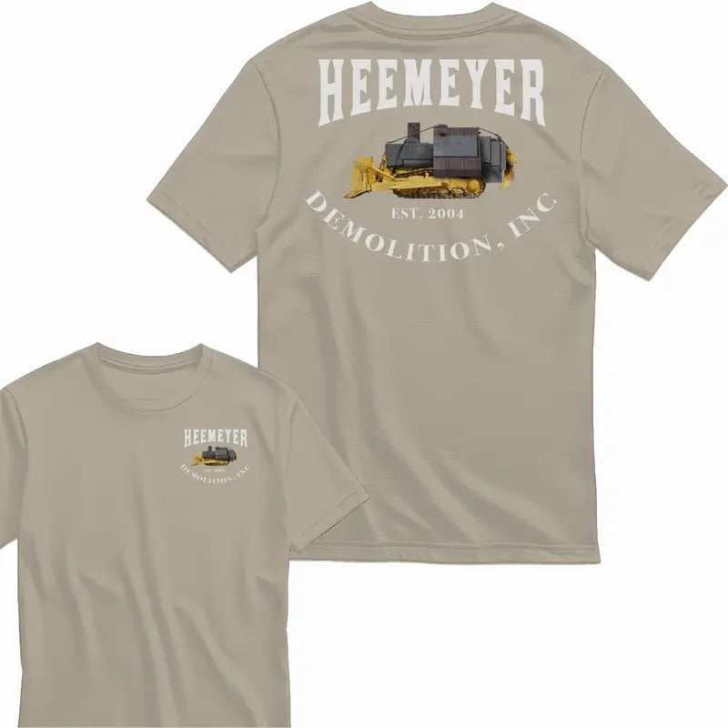 Heemeyer Demolition Inc Libertarian T-Shirt For Men - Classic Fit, 100% Cotton, Menswear Graphic Tshirt Graphic Tee