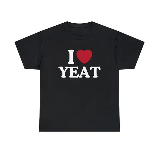 I Love Yeat Shirt - Unisex T-Shirt,  Trending shirt, Gift for him/ Her, I Love Singer, Gift For Yeat Fan, Shortsleeve Crewneck Cotton Top Fit Casual