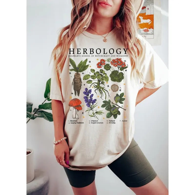 Herbology Plants Shirt,Gardening Shirt, Herbology Shirt ,Plant Lover gift, Botanical Shirt,Plant Lover Shirt,Plant Wizard Pottery Shirt,