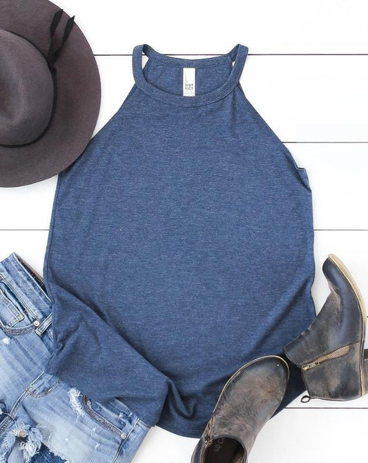 High Neck Flowy Tank Womens Summer Tank Top Workout Tank Loose Tank Top Sprint Tanks Womens Casual Top Layering Tank Clothing Comfort