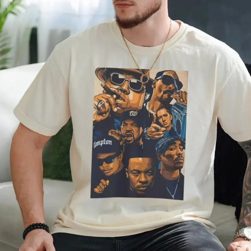 Hip Hop Legends Unisex Tee, Classic Rap Icons Tshirt, Rap Shirt, Hiphop Shirt Gift, Rap Legends Tee, Unisex Short Sleeve Tee