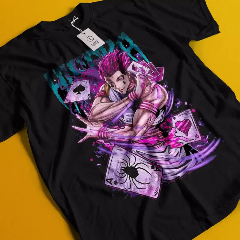 Hisoka Shirt Hunter X Hunter Manga Strip HXH Anime Unisex shirt T-Shirt All Size