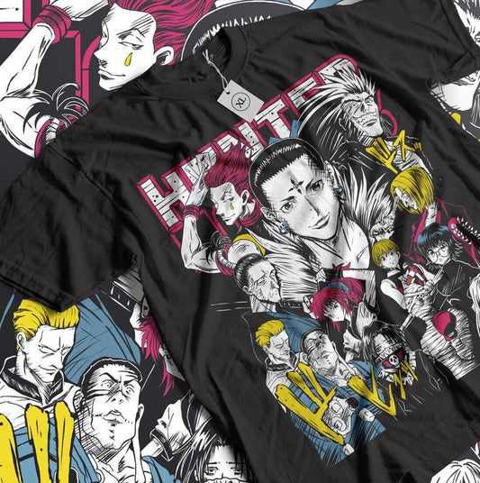 Hisoka Shirt Hunter X Hunter Manga Strip HXH Anime Unisex shirt T-Shirt S-4XL Tshirt S-4XL
