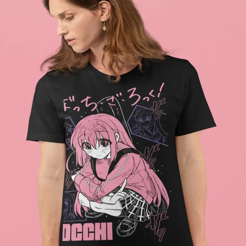 Hitori Gotou T-Shirt S-4XL Bocchi the Rock T-Shirt S-4XL Anime Girl Yamada Nijika Ijichi