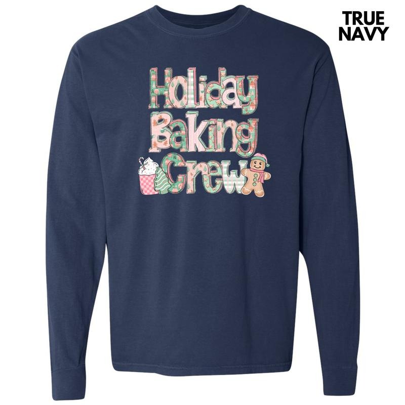 Holiday Baking Crew Long Sleeve Comfort Colors T-Shirt