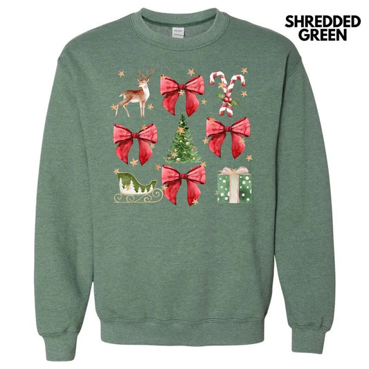 Holiday Classics Coquette Collage Sweatshirt 'NLB'