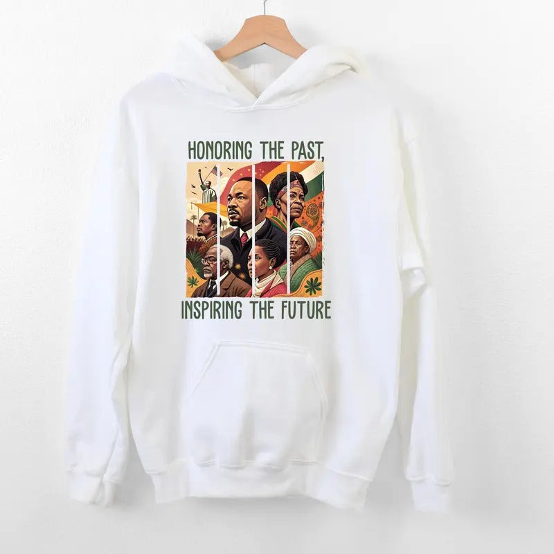 Honoring The Past Inspiring The Future Hoodie, Black History Month Sweater, African American Shirt, Black Lives Matter Hoodie, BLM Tee