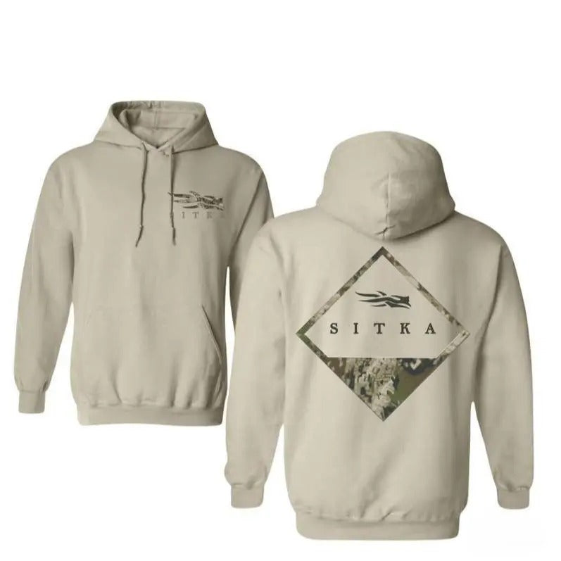 Optifade Badge Camo Sitka Unisex T-shirt/Sweatshirt/Hoodie For Men, 100% Cotton - Classic