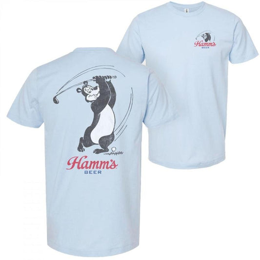 Hamms Beer Golf Swing Blue Colorway Front and Back T-shirt/Hoodie Vintage Style Unisex T-shirt/Hoodie, Vintage for Men and Women