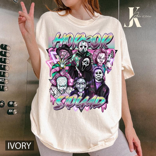 Horror Characters Movies Shirt, Vintage 90s Halloween Movies ,Horror Movie Shirts, Retro Halloween Horror Friends Shirt, Scary movie Shirt, Horror Shirt, Halloween Shirt, Halloween Horror Characters