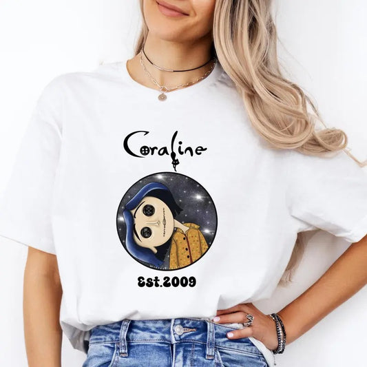 Horror Coraline Est 2009 TShirt, other mother Coraline T-Shirt, wybie, other world sweatshirt, Best For Coraline Movie, Coraline Doll Hoodie, Halloween Cartoon sweatshirt, Movie Vintage Retro Horror, Halloween Gift, Unisex t-shirt