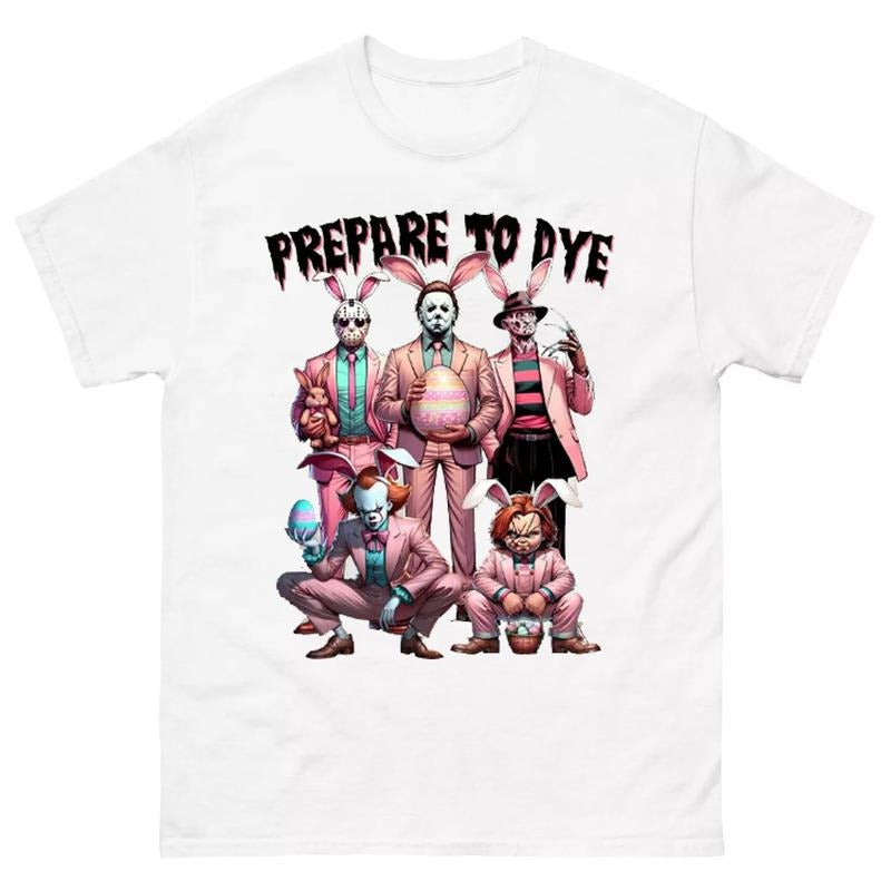 Horror Easter T-Shirt Perfect for Fans of Spooky and Retro Easter Aesthetic